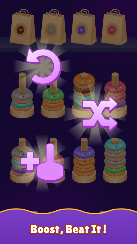 Donut Sort Mania Screenshot 3