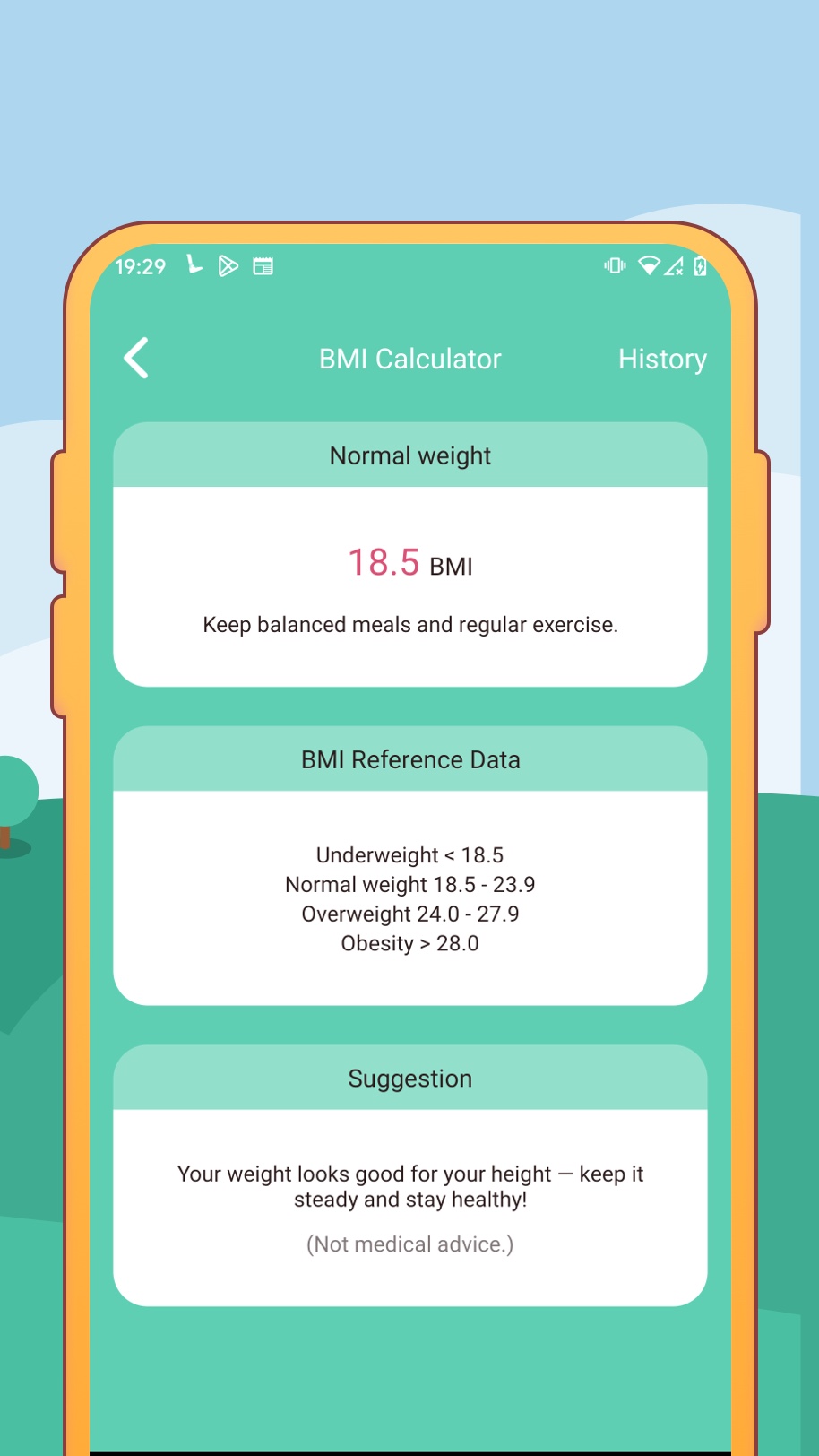 Calories Burned Screen